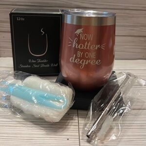 “Now Hotter By One Degree” Graduation Wine Tumbler